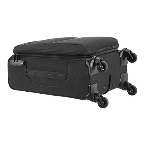 Amazon Basics Urban Softside Spinner Luggage, 3Piece Set, Black