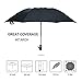LANBRELLA Compact Reverse Folding Umbrella Auto Windproof Travel Umbrella - Grey