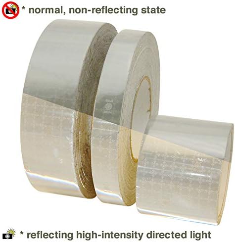 Oralite M82 Marine Microprismatic Conspicuity Tape [SOLAS]: 4 in. x 15 ft. (Silver-White)