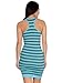 Simplicity Striped Mini Tank Dress in Seamless Stretch Fit Fibers, Aqua