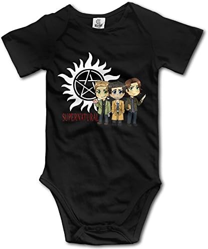 SAMMOI Supernatural Logo Baby Jumpsuit Romper Climbing Clothes Black