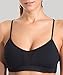 CRZ YOGA Women's Mesh Strappy Back Cami Crisscross Yoga Sports Bra Black L