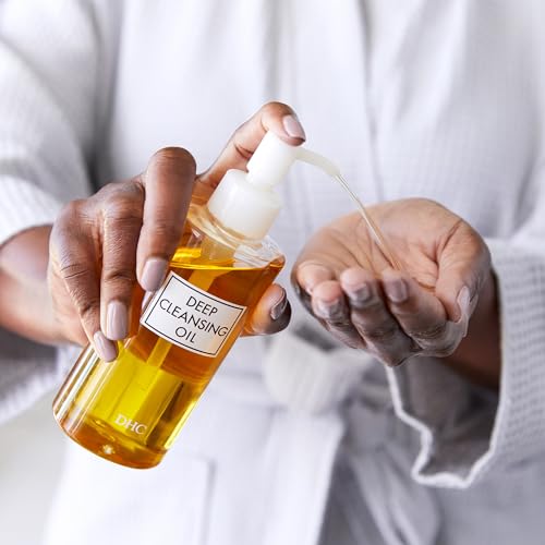 DHC DEEP CLEANSING OIL, FACIAL CLEANSING OIL, MAKEUP REMOVER, CLEANSES WITHOUT CLOGGING PORES, RESIDUE-FREE, FRAGRANCE AND COLORANT FREE, ALL SKIN TYPES, 6.7 FL. OZ.