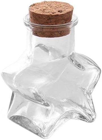 3pcs Cute Mini Clear Cork Stopper Glass Bottles Vials Jars Containers Small Wishing Bottle Miniature Furniture Toys Decor