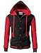 H2H Mens Fashion Slim Fit Varsity Baseball Bomber Jacket Hoodie Cotton