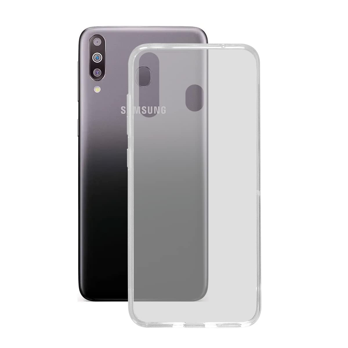 KSIX smart your tech Galaxy M30 Case, Flexible, Transparent
