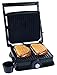 Chef Buddy Non-Stick Panini Press Indoor Grill and Gourmet Sandwich Maker, Electric with Nonstick Plates, 12.5”X 11