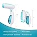 Greatwill Steamer for Clothes, 1500W Handheld Garment Steam Iron， Powerful Clothes Wrinkle Remover, 10s Ultrafast Heat, Portable Travel Steamer for Travel with Adapter (Blue Whit)