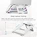 EPN Laptop Stand, Adjustable Ventilated Stand for desk, Foldable Aluminum Laptop Riser with Rubber Pads and Protective Hooks, Ergonomic Portable Holder Compatible for 11″-15.6″ MacBook/Dell/HP/Lenovothumb 3