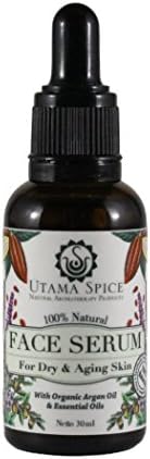 THE VERY BEST 100% Natural Serum for Face - 30ml, 1 fl. oz - Made with Organic Argan Oil and Essential Oils - Professional Facial Skin Care Formula that Helps Repair Sun Damage and Fade Age Spots.