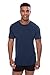 Texere Crew Neck Undershirt for Men (Dexx, Midnight Blue, L)