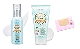 Bundle - ETUDE HOUSE Wonder Pore Tightening Essence + Etude House Wonder Pore Deep Foaming Cleanser + SoltreeBundle Natural Hemp Paper 50pcs