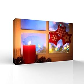 Canvas Wall Art Merry Christmas Pictures Home Wall Decorations for Bedroom Living Room Paintings Canvas Prints Framed - 12x18 inches