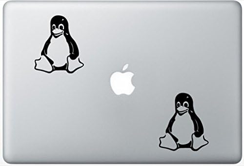 Linux Tux Penguin LeporeDecals1673 Set Of Two (2x) , Decal , Sticker , Laptop , Ipad , Car , Truck