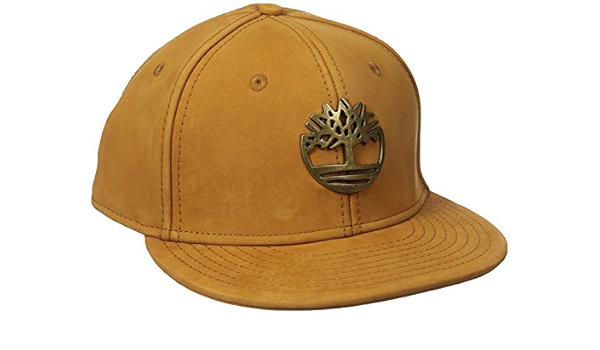 Nubuck Leather Flat Brim Cap 