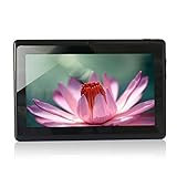 Yuntab Google Android 7 inch Tablet PC Wifi 8GB Ram Z88 Allwinner A33 Quad-core 2200mAh Dual Cameras Pad (Black)