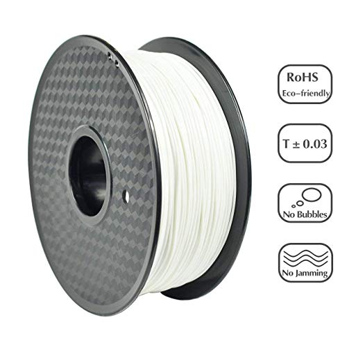 3 idea Imagine Create Print PLA 1.75 mm 3D Printer Filament (White, 1 kg)