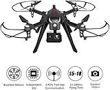 RCtown Brushless Drone Support Gopro Action Cameras, RC Quadcopter MJX Bugs 3 Drone for Experienced, 18 Minutes Flying Time, 300 Meters Long Control Range (Black)