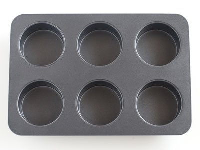 cotta cottaオリジナルマフィン型(6個取) グレー 26×17.5×3.5cm 85667商品画像