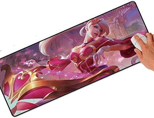 League of Legends game mouse pad rectangle 700 * 300 * 2mm, with non-slip base, heavy duty | thick, comfortable, waterproof and foldable pad for desktops, laptops, keyboards, game consoles, etc.