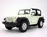 Welly Jeep Wrangler Rubicon 4.25 Inch Diecast Model Toy Car White