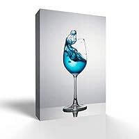Canvas Wall Art Wine Glass Canvas Prints Home Artwork Decoration for Living Room,Bedroom - 12x18 inches
