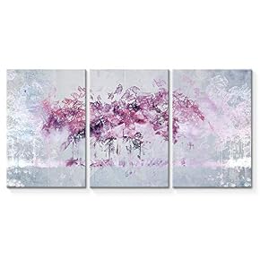 3 Plane Abstract Oil Painting Tree Forest Painting...
