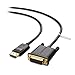 Cable Matters DisplayPort to DVI Cable (DP to DVI Cable) 10 Feet