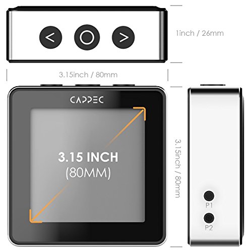 Cappec Luxury Wireless Bluetooth Remote Digital Cooking Food Meat Thermometer with Dual Probe for BBQ Grill Smoker Oven, 150 Feet Range,White Backlight