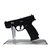 Untold Goods Clear Pistol Stand - Safely Show Off Your Gun - Works Great for Real Steel or Airsoft Pistols or Toy Guns