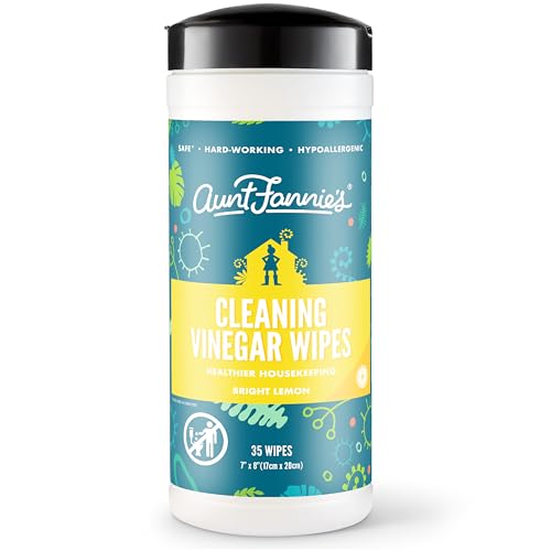 Aunt Fannie's Natural Cleaning Vinegar Wipes, Multipurpose Surface