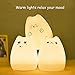 Lafedy LED Night Light Multicolor Silicone Soft Baby Light Lamp Portable Silicone Cute Mushroom Night Lamp Rechargeable GIFT Night Lamp for Children(celebrity cat)