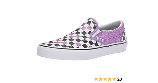 vans asher checkerboard glitter