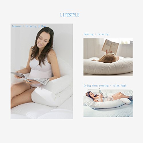 Promic Big U Shaped Body Support Pillow Total Body Pregnancy