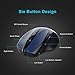 TECKNET Bluetooth Wireless Mouse, Ergonomic Design, 5 Adjustable DPI, 24 Month Battery Life, Compatible with Windows, Mac, Chromebook, Unisex
