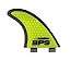 BPS 'Stealth' Performance Core and Netted Thruster Fin Set - 3pc Fiberglass Surf Board Fins with FCS G7 M5 Style - Surfing Fins (Yellow)