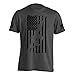 Dion Wear Men's Short Sleeve Graphic T-Shirt, Rifle Flag, Grey, Medium