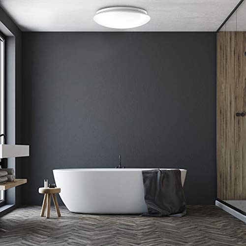 B.K.Licht I Plafondlamp I badkamer lamp I plafoniere I IP44 I Ø38.5cm I 4.000K I 1.600Lm I 18W LED plafonniere I… - Afbeelding 4