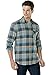 CQR Men's Flannel Long Sleeved Button-Up Plaid All-Cotton Brushed Shirt, Corduroy Lined(hof110) - Sage, X-Large