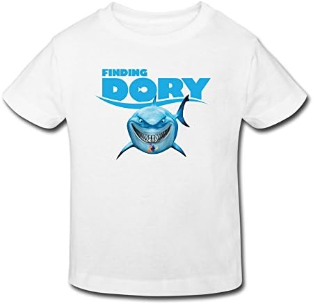Boy Girl (age 2-6) Finding Dory Cotton Tee Shirt 5-6 Toddler White