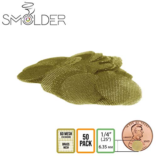 1/4" Pipe Screens - Great Quality Brass Wire Mesh Filters (50+ Pack)