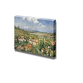 The Hermitage in Summer, Pontoise by Camille Pissarro - Canvas Print Wall Art Famous Painting Reproduction - 12" x 18"
