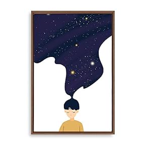 Framed Canvas Wall Art Cartoon Children