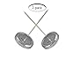 SpeedDa 5 Inch Long Desk Straight Rod Paper Holder Spike Stick Bill Fork (2pack)