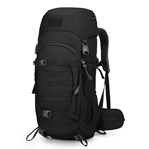 Mardingtop 50 Liter Internal Frame Backpack Tactical Backpack Military Backpack Molle Bag with Rain Cover for Hunting Shooting Camping Hiking Trekking Traveling