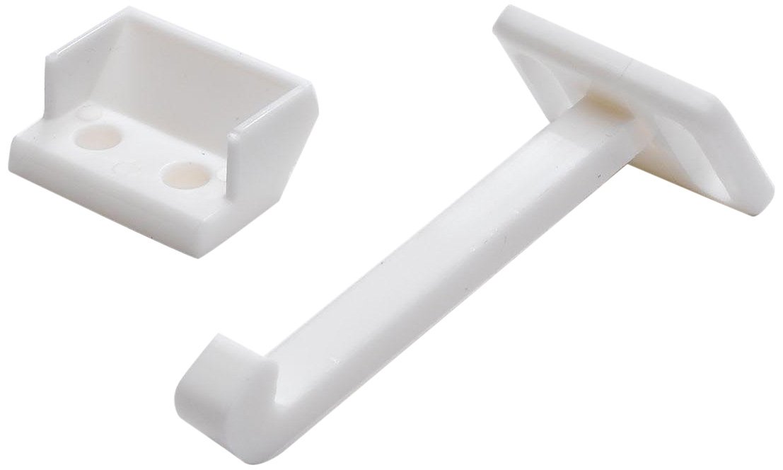Merriway BH00021 (10 Pcs) Child Safety Catches for Drawers and Cupboards, White Plastic - Pack of 10 Pieces