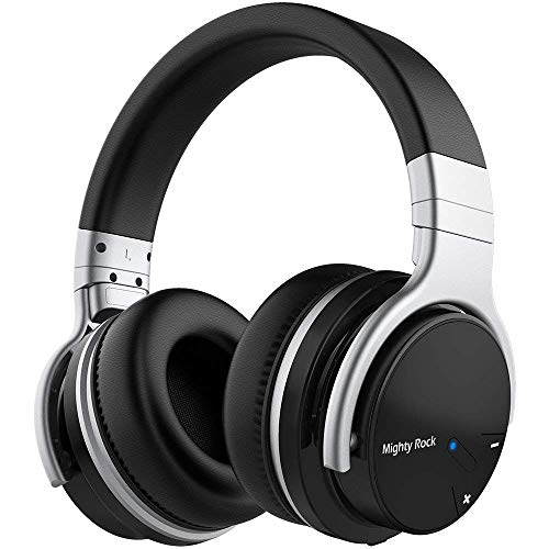 Meidong E7C Active Noise Cancelling Headphones Bluetooth Headphones Over Ear Wireless Headphones with Microphone Hi-Fi Deep Bass Stereo Sound and 30H Playtime for Travel/Work/TV/iPhone