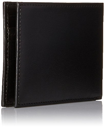 Bosca Men's Nappa Vitello Small Bifold Wallet, Black