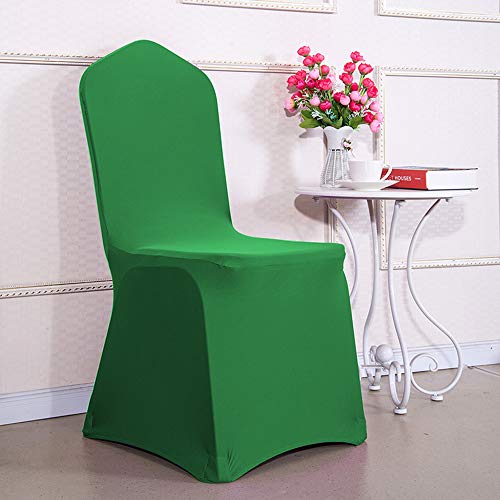Desirable Life Pack of 10 Removable Spandex Stretch Dining Chair Cover Slipcover Protector for Party Wedding Banquet Celebration, Multi Colors for Choice