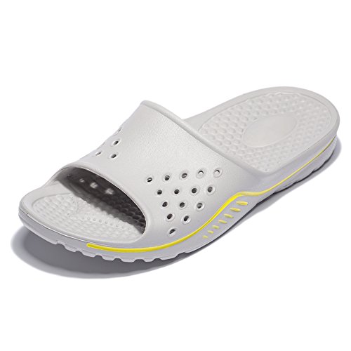 Fendou Men's Shower Pool Sandals Anti-Slip Rubber Bath Slippers Indoor Floor Soft Slipper Shoes